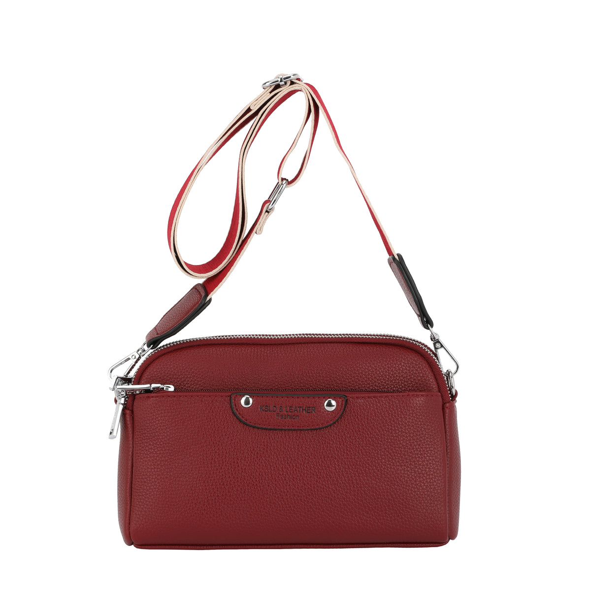 Multi-Pocket Soft PU Crossbody Bag (8903)