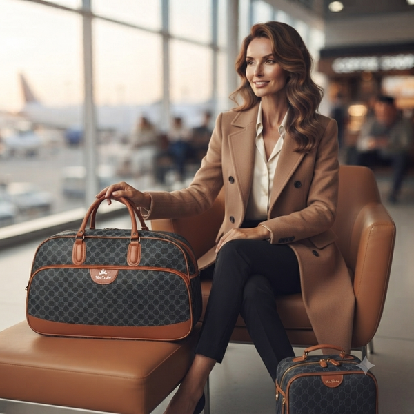 Signature Print Weekender & Travel Duffle Bag (8887)