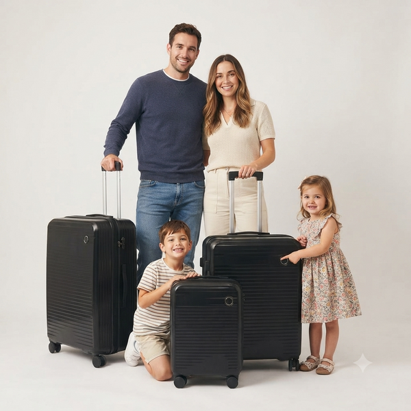 Ultra-Lightweight Anti-Theft PP 3-Piece Trolley Luggage Set (8833)
