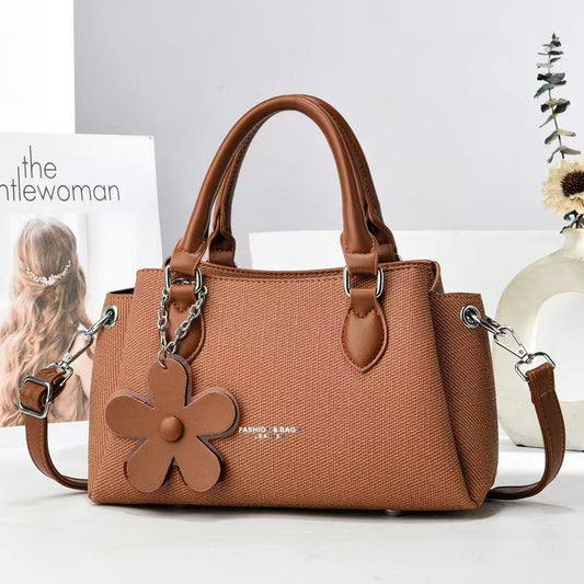 Blossom Charm Textured Satchel (9795)