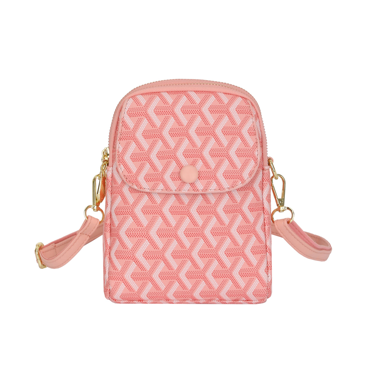 Mini Multi-Pocket Crossbody Bag with Detachable Strap (2036)
