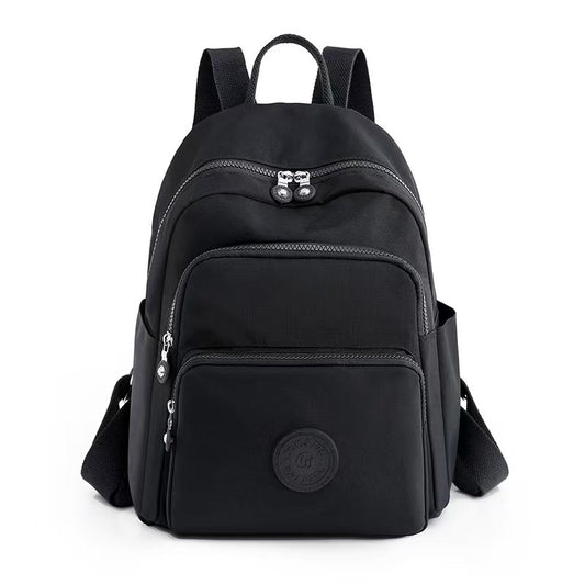 Soft Cotton Multi-Pocket Casual Travel Backpack ( 8881)