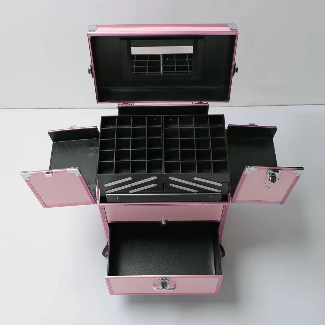 Professional Rolling Cosmetic Trolley & Makeup Artist Case (6231)