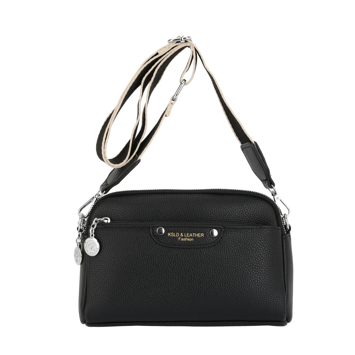 Multi-Pocket Soft PU Crossbody Bag (8903)