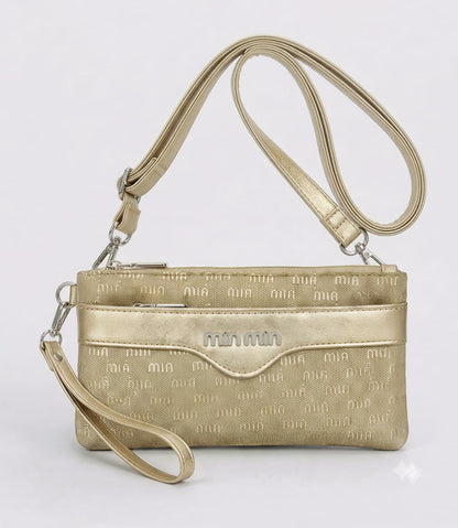 Monogram Multi-Pocket Shint Clutch &amp; Crossbody Wallet (9815)