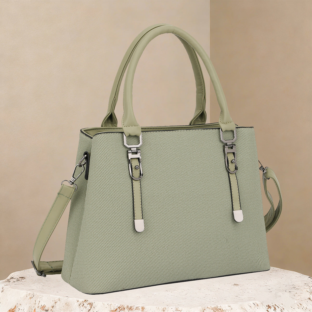 Classic Structured Executive Tote &amp; Crossbody Bag (8201)