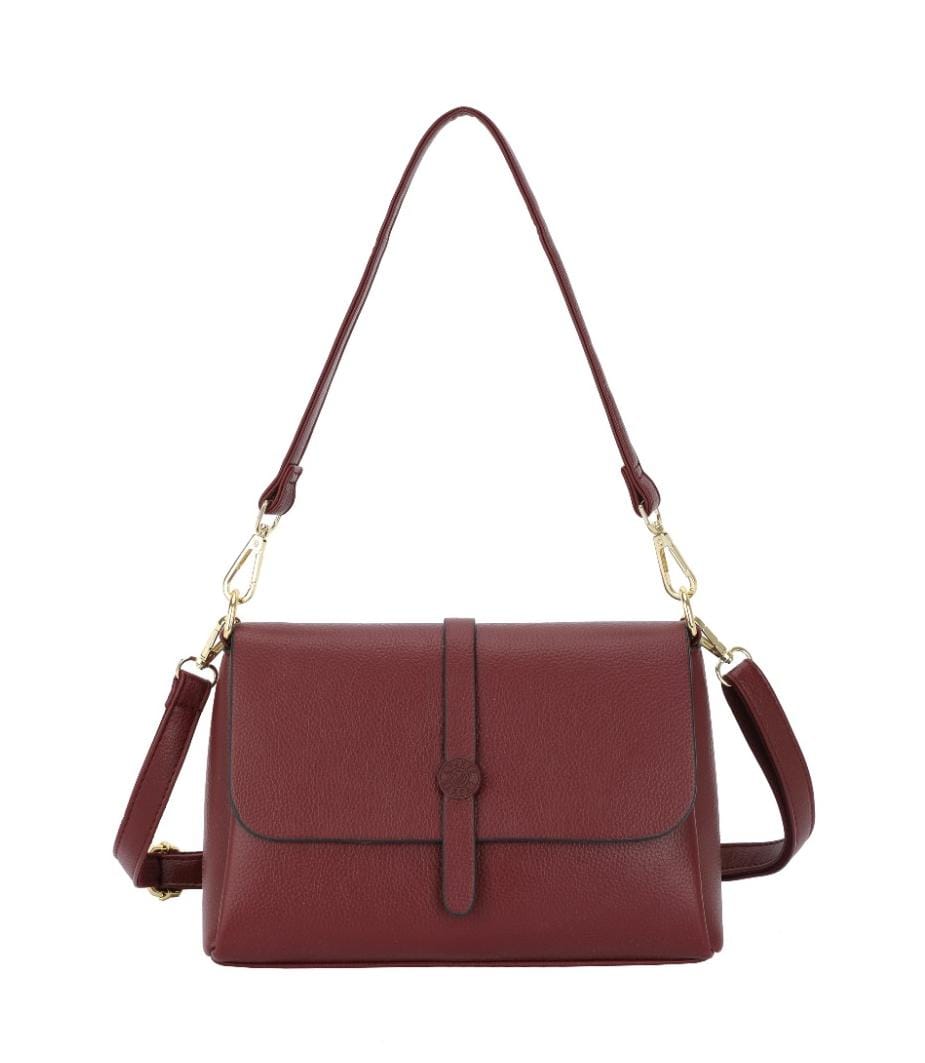 Elegant Casual PU Handbag & Crossbody Set