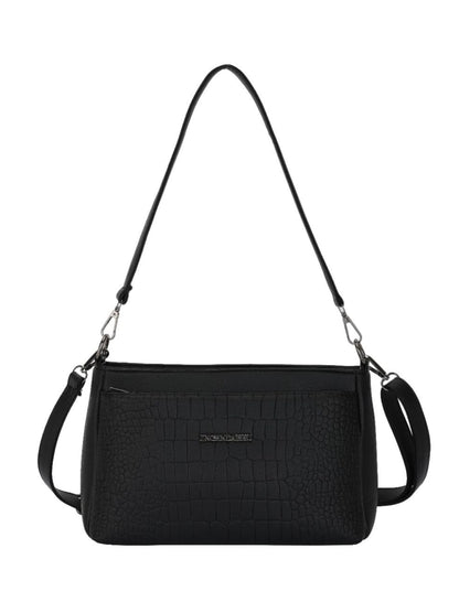 Elegance Texture Chic Convertible Handbag &amp; Crossbody (8107)