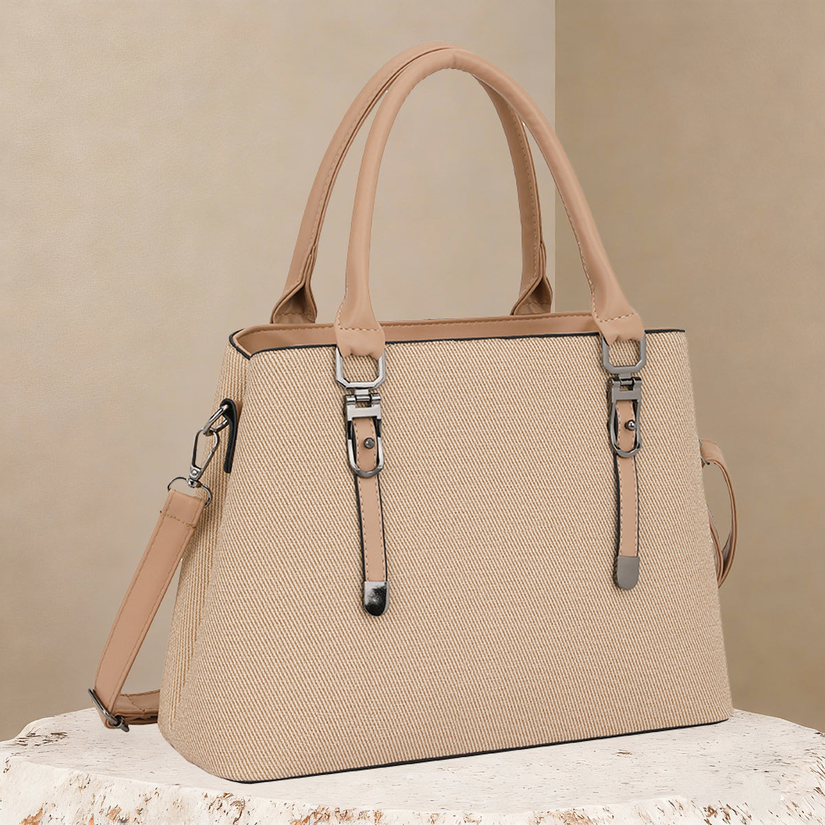 Classic Structured Executive Tote &amp; Crossbody Bag (8201)