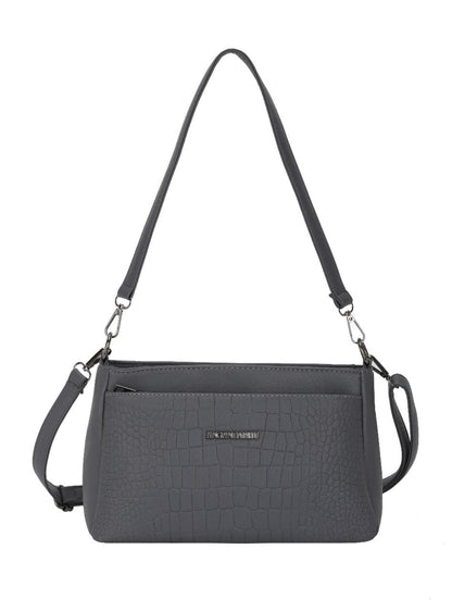 Elegance Texture Chic Convertible Handbag &amp; Crossbody (8107)