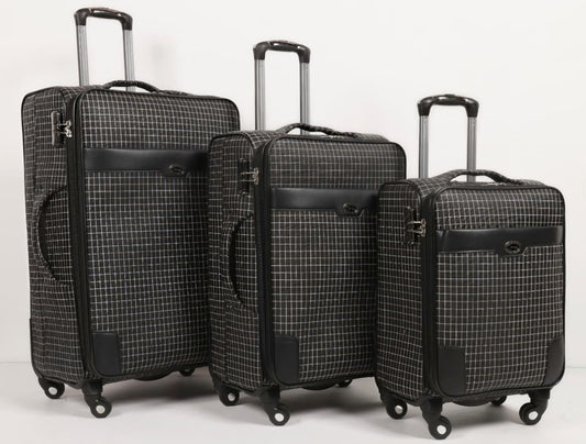 3-Piece Check-In & Carry-On Trolley Luggage Set