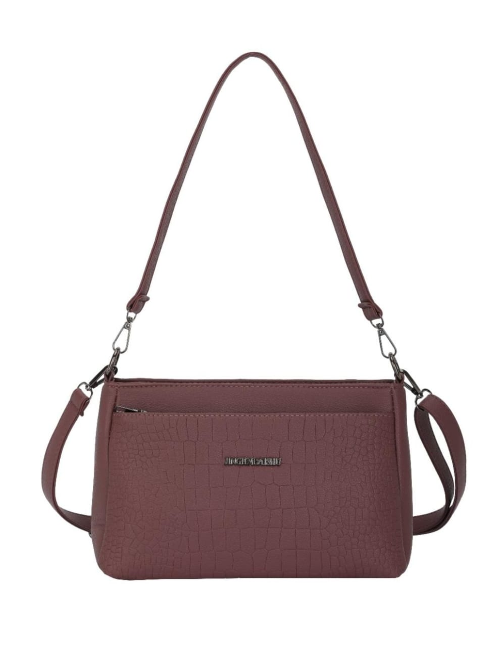 Elegance Texture Chic Convertible Handbag &amp; Crossbody (8107)