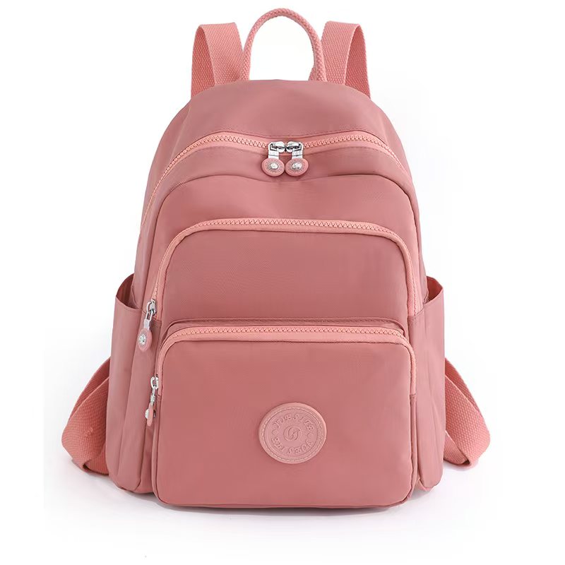 Soft Cotton Multi-Pocket Casual Travel Backpack ( 8881)