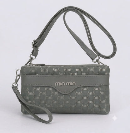 Monogram Multi-Pocket Shint Clutch &amp; Crossbody Wallet (9815)