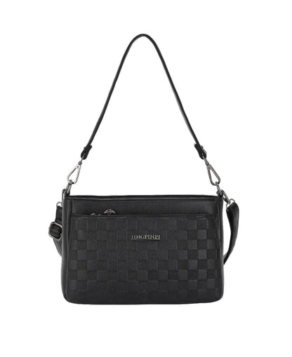 Multi-Pocket Embossed PU Shoulder &amp; Crossbody Bag (8076)