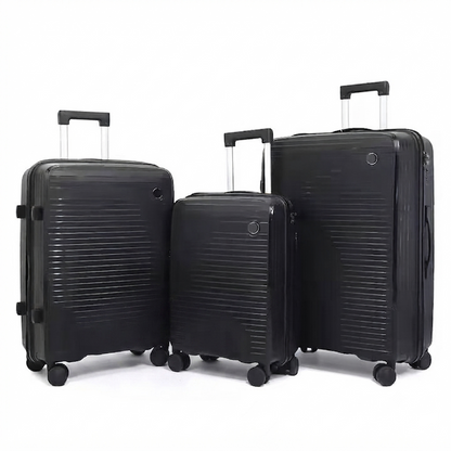 Ultra-Lightweight Anti-Theft PP 3-Piece Trolley Luggage Set (8833)