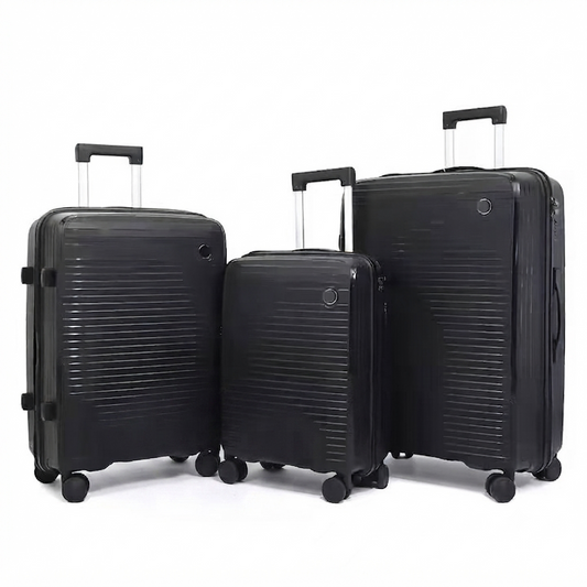 Ultra-Lightweight Anti-Theft PP 3-Piece Trolley Luggage Set (8833)