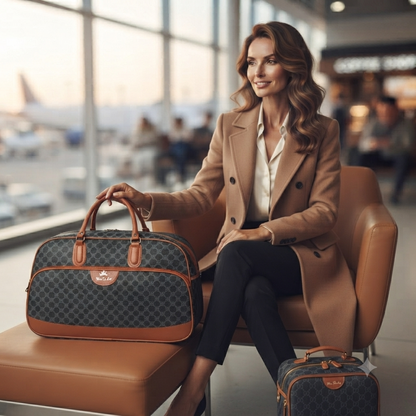 Signature Print Weekender &amp; Travel Duffle Bag (8887)