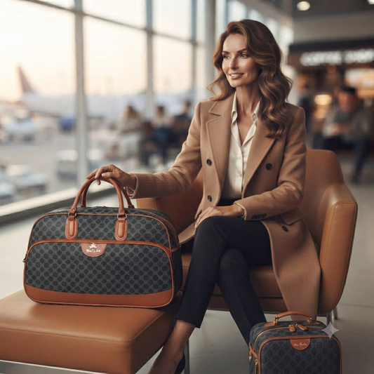 Signature Print Weekender &amp; Travel Duffle Bag (8887)