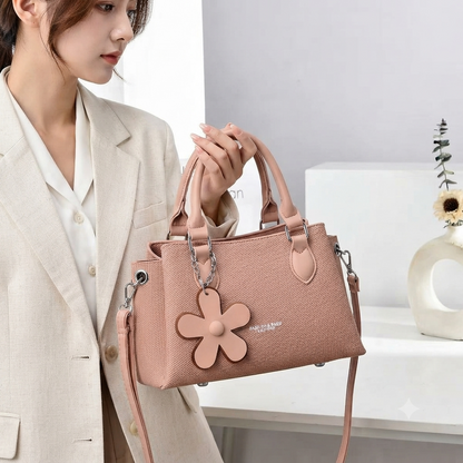 Blossom Charm Textured Satchel (9795)