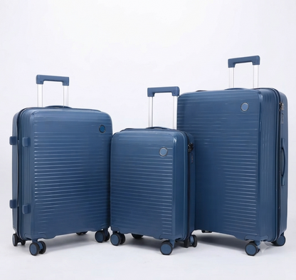 Ultra-Lightweight Anti-Theft PP 3-Piece Trolley Luggage Set (8833)