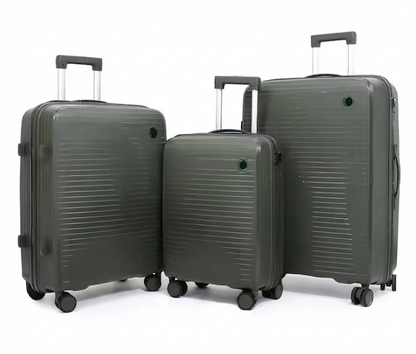 Ultra-Lightweight Anti-Theft PP 3-Piece Trolley Luggage Set (8833)