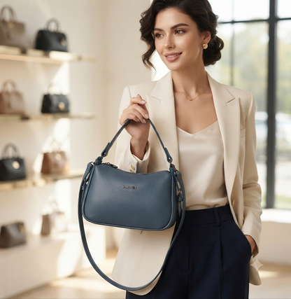 The Verona Soft-Touch Shoulder Bag (8199)