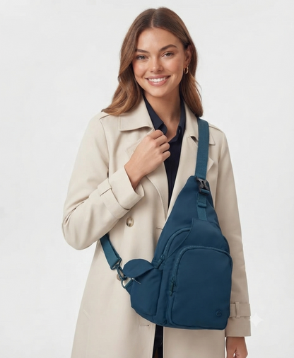 Casual Multi-Pocket Soft Cotton Fabric Backpack (8055)