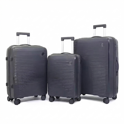 Ultra-Lightweight Anti-Theft PP 3-Piece Trolley Luggage Set (8833)