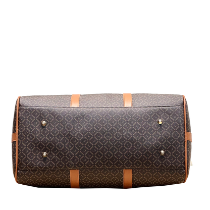 Brown Duffel Travel Bag with Long Strap (9607)