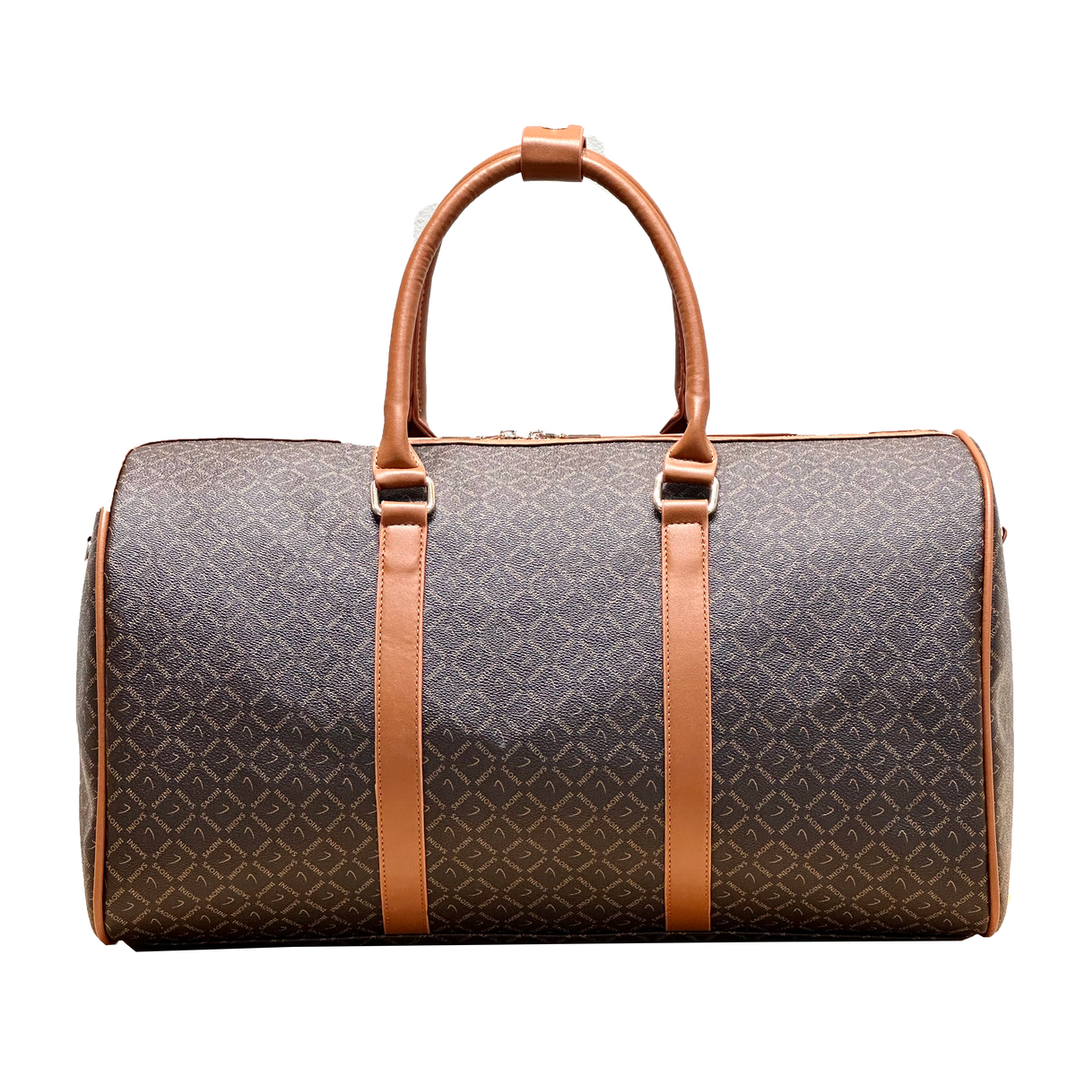Brown Duffel Travel Bag with Long Strap (9607)