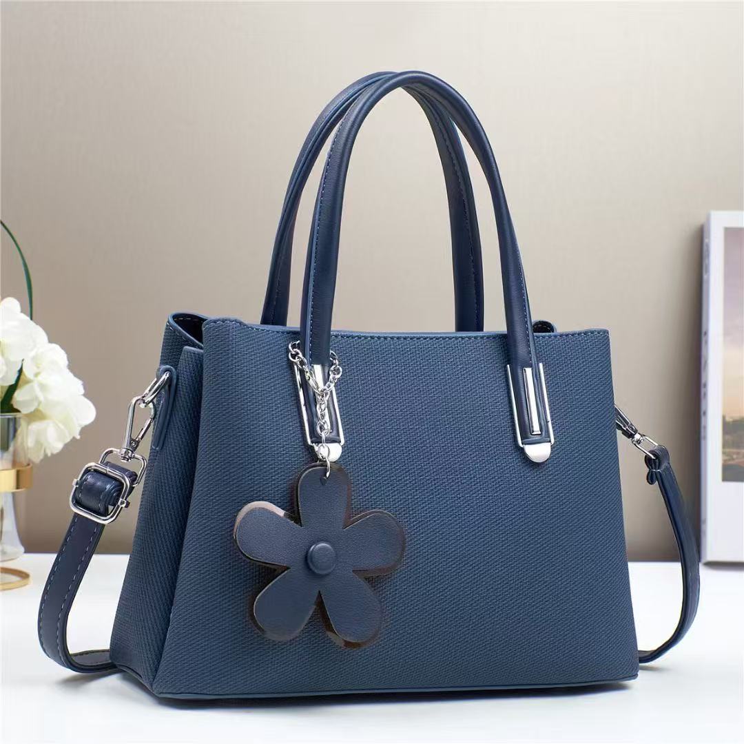 Floral Charm Structured Handbag (9723)
