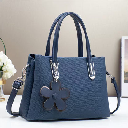 Floral Charm Structured Handbag (9723)