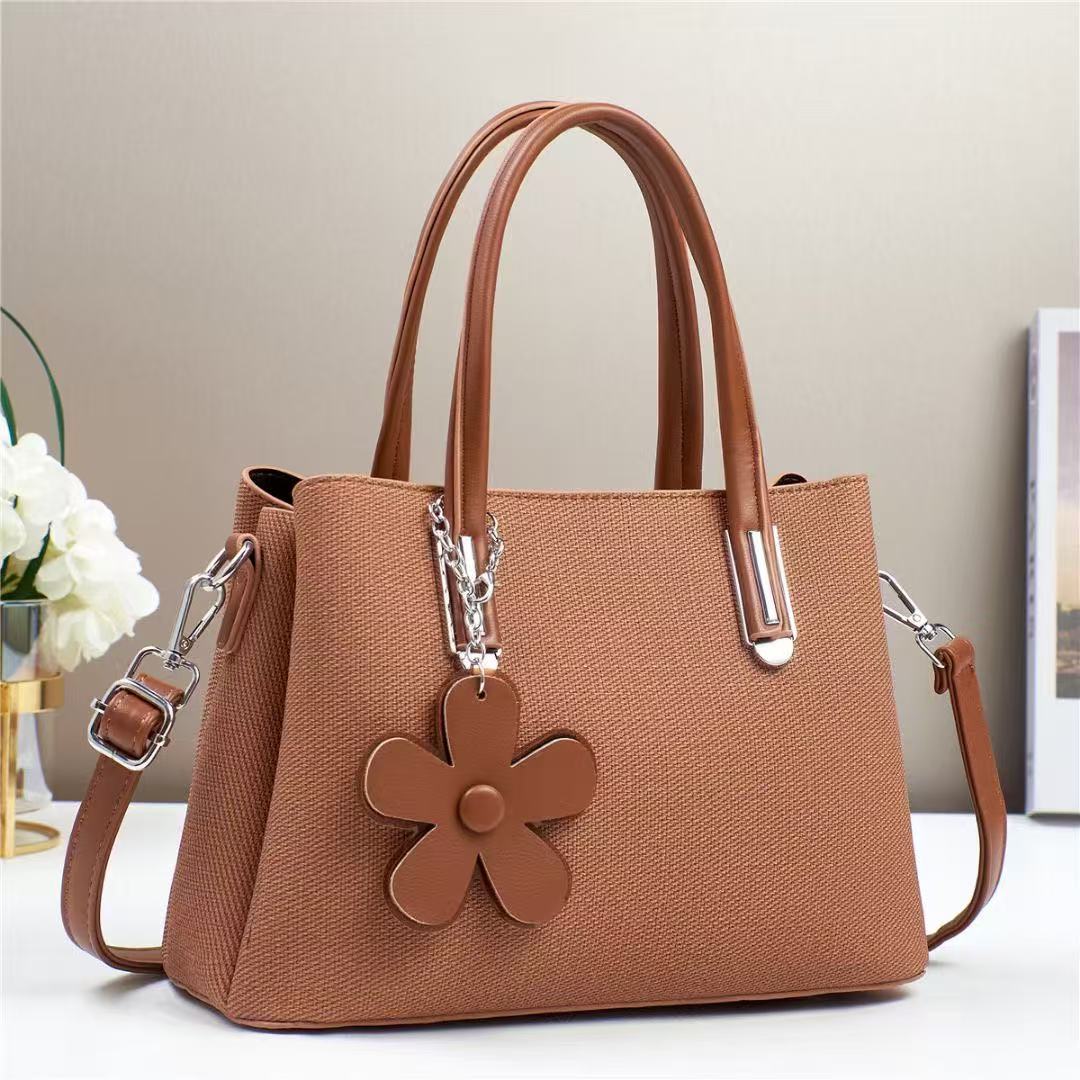 Floral Charm Structured Handbag (9723)