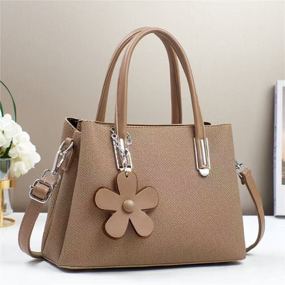 Floral Charm Structured Handbag (9723)