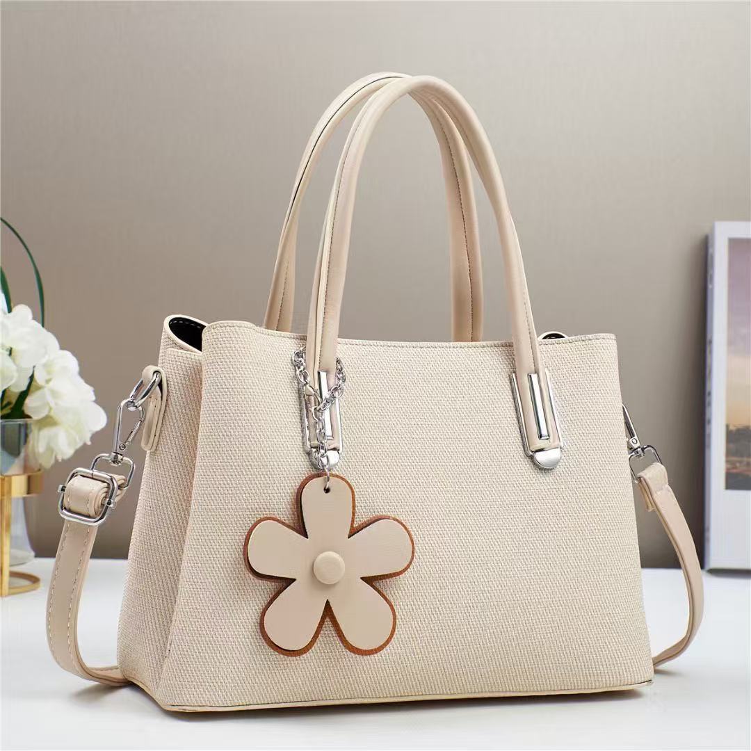 Floral Charm Structured Handbag (9723)