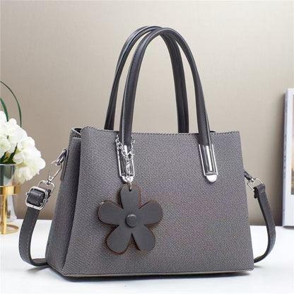 Floral Charm Structured Handbag (9723)