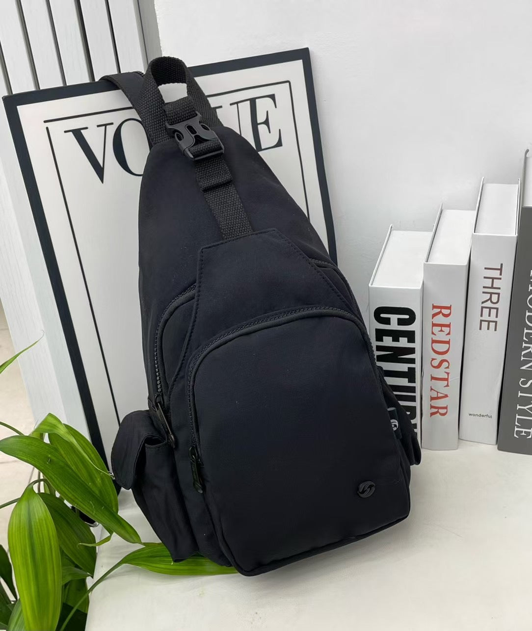 Casual Multi-Pocket Soft Cotton Fabric Backpack (8055)
