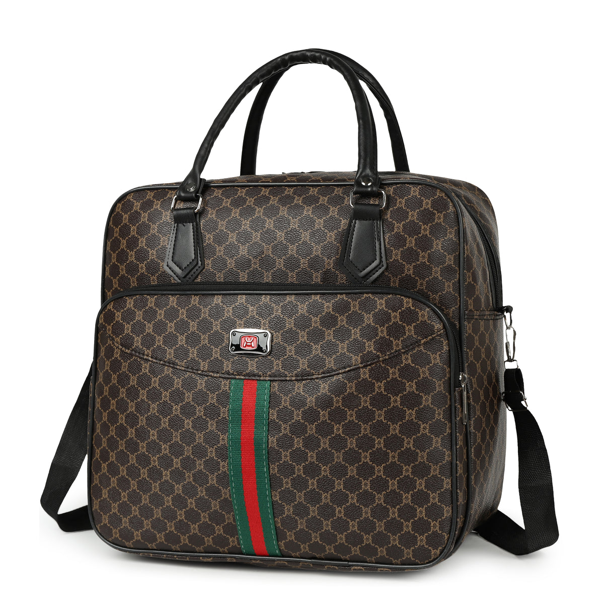 Stripe Accent Signature Travel &amp; Cabin Duffle Bag (8957)