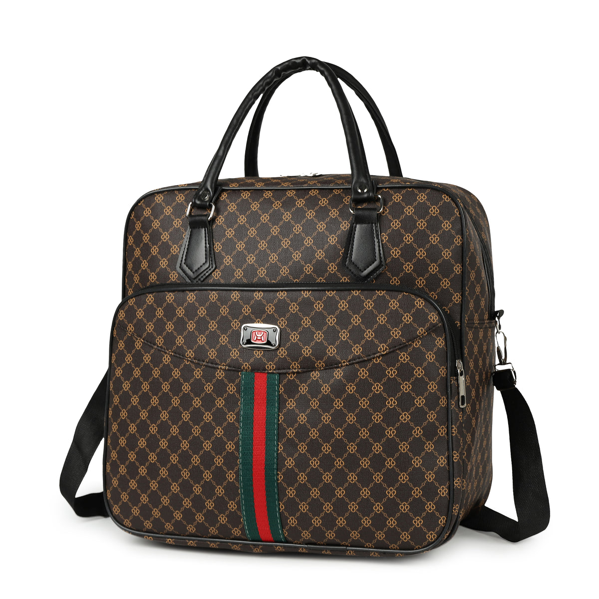 Stripe Accent Signature Travel &amp; Cabin Duffle Bag (8957)