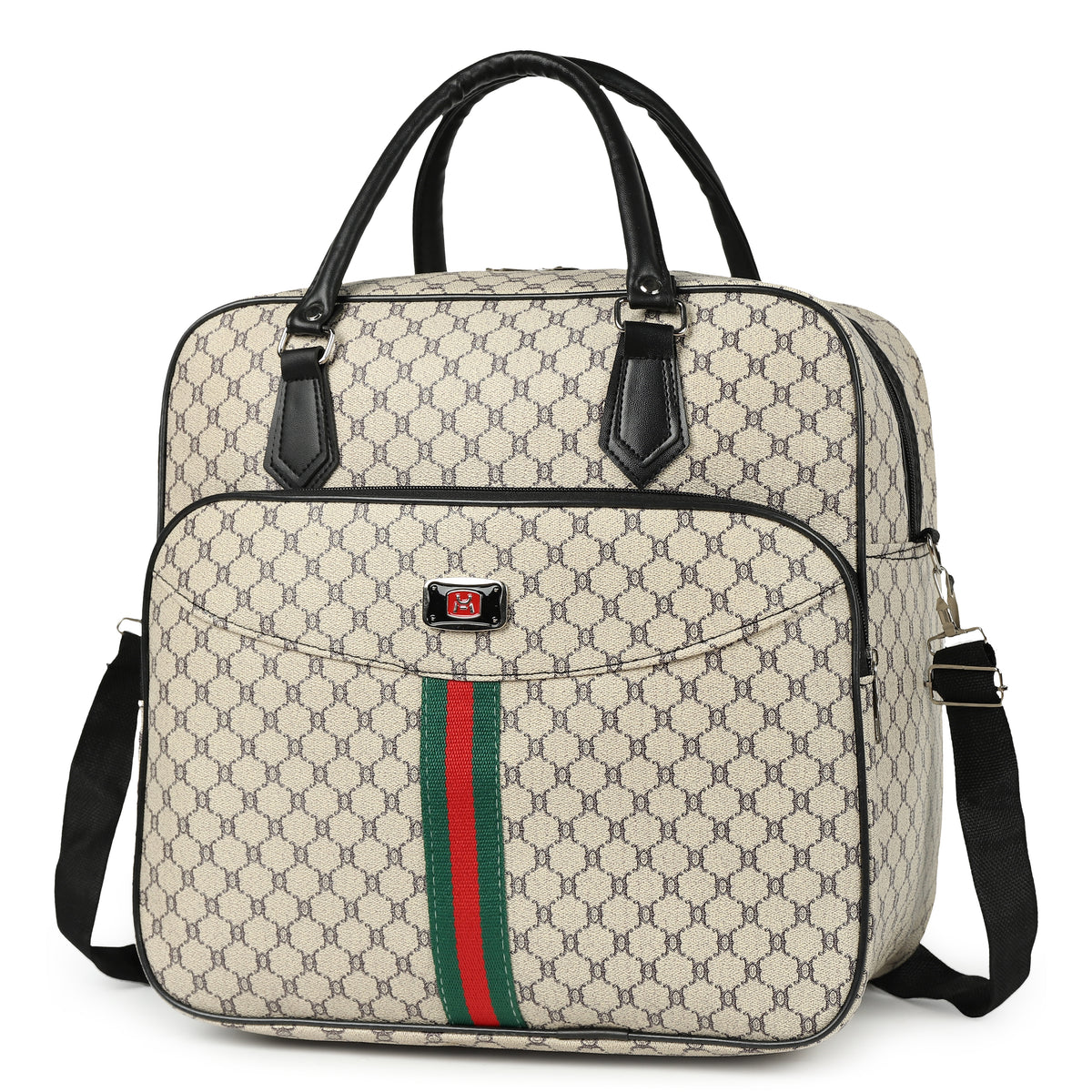 Stripe Accent Signature Travel &amp; Cabin Duffle Bag (8957)