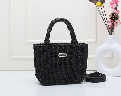 Quilted PU Leather Handbag