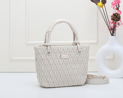 Quilted PU Leather Handbag