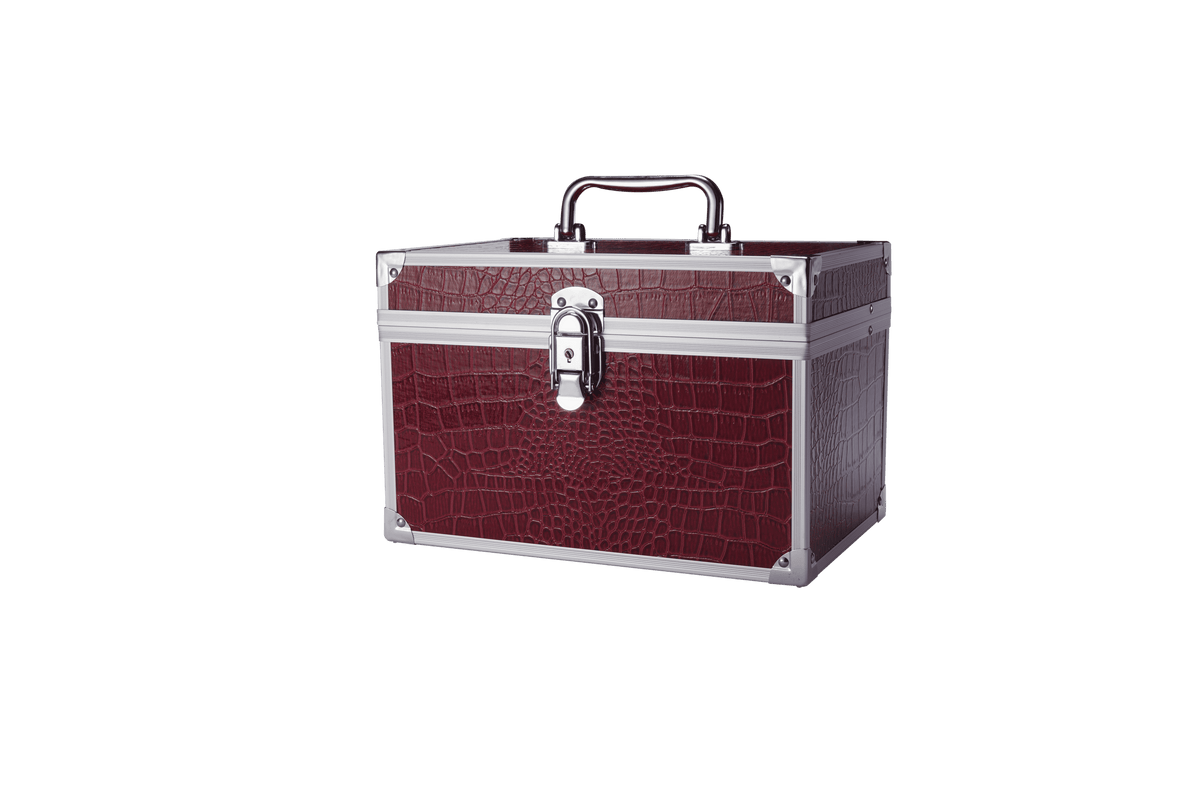 Luxury Crocodile-Textured Professional Vanity &amp; Makeup Storage Case (7068)