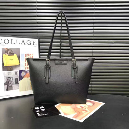 Classic Two-Tone Executive Shoulder Tote (8163)