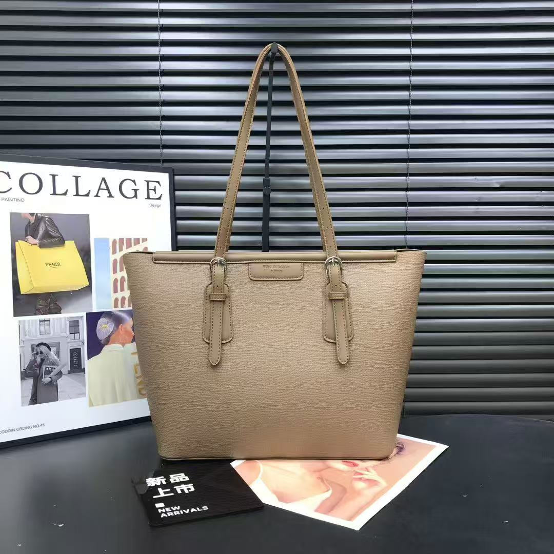 Classic Two-Tone Executive Shoulder Tote (8163)