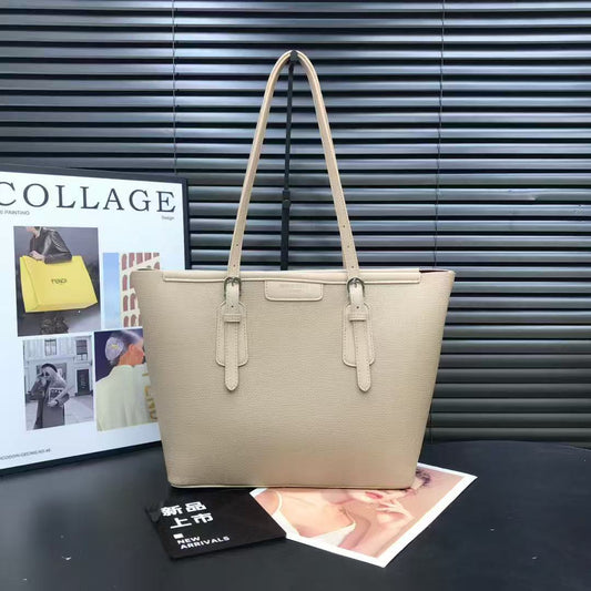 Classic Two-Tone Executive Shoulder Tote (8163)