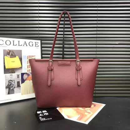 Classic Two-Tone Executive Shoulder Tote (8163)