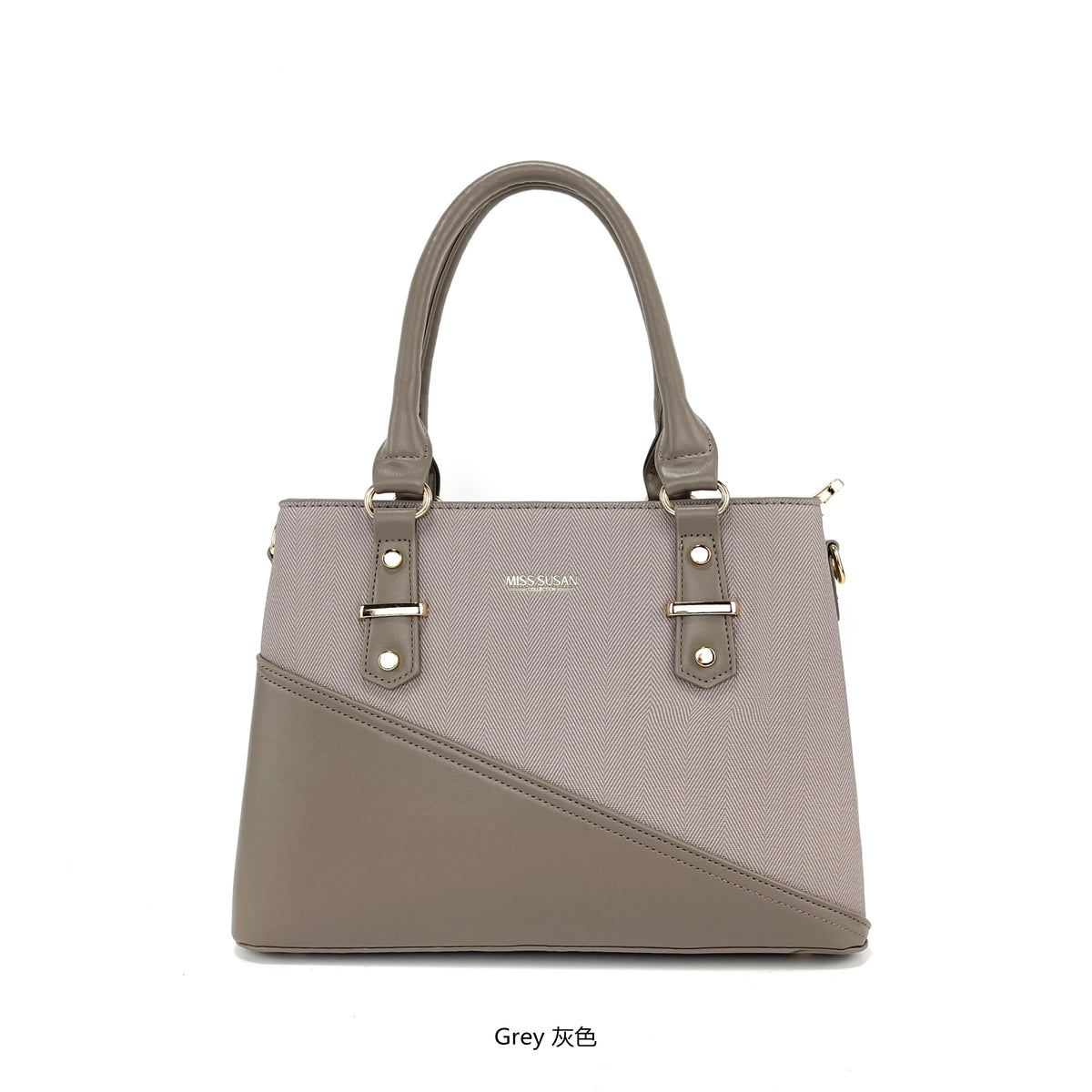 Women’s Multi-Pocket Tote Bag with Detachable Strap (9843)