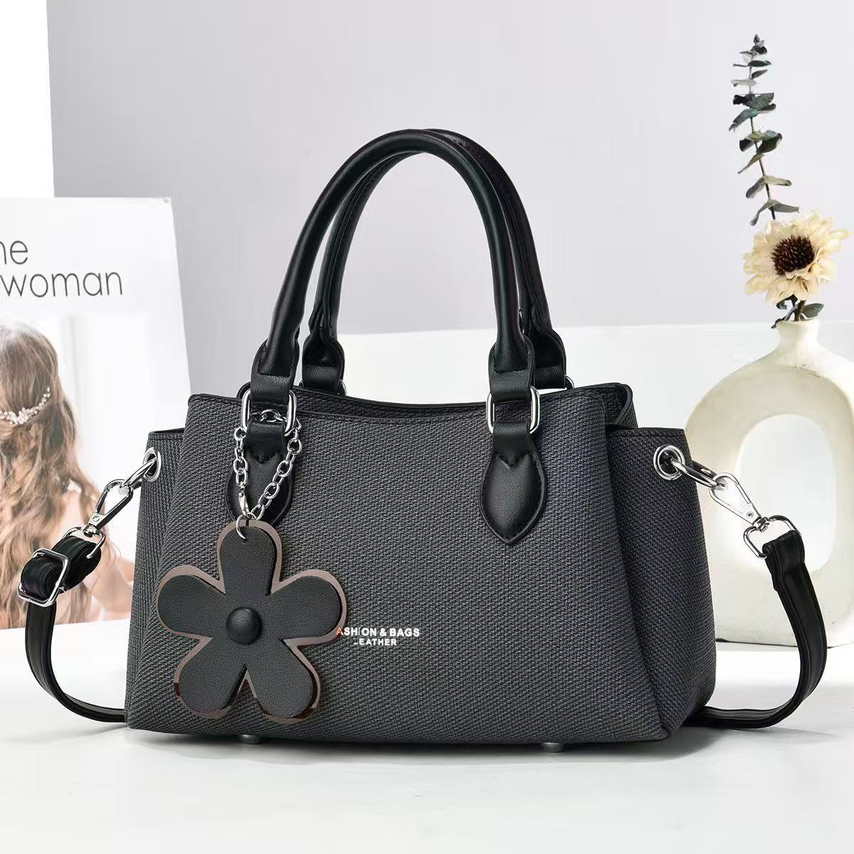 Blossom Charm Textured Satchel (9795)
